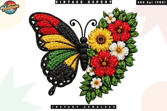 Black Culture Butterfly Floral PNG: A Designer's Deep Dive