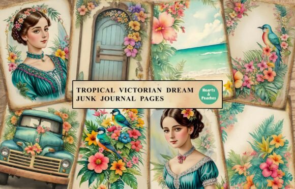 Blending Eras: The Allure of the Tropical Victorian Dream Junk Journal