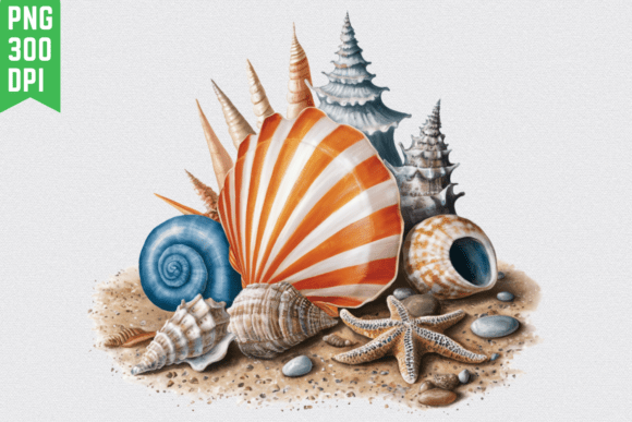 Bring the Coast to Your Craft with Spiral Seashell Clipart