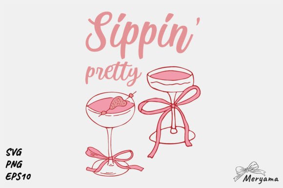 Cocktail Trendy Summer Hand Drawn PNG: Elevate Your Creative Projects