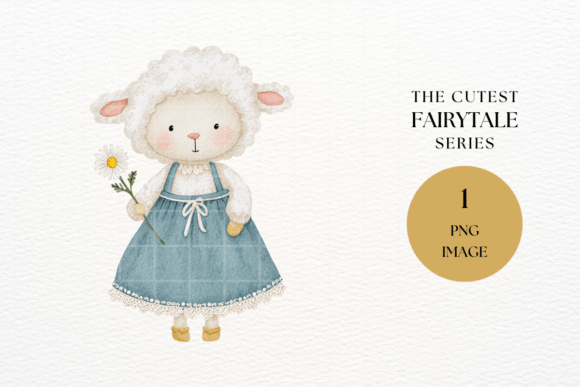 Enchanting Lamb Girl Clipart for Creative Projects