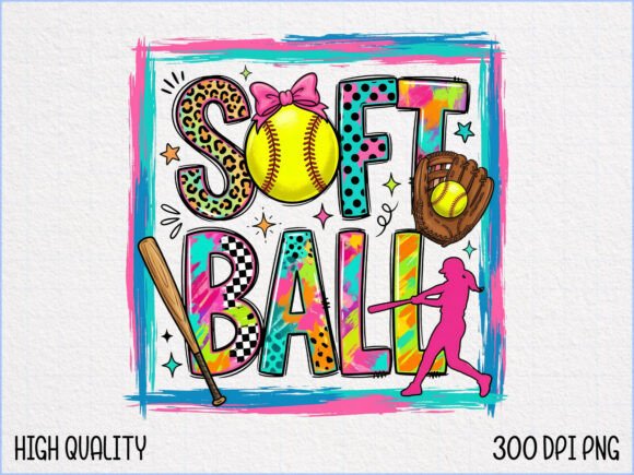 Retro Softball with Bat & Glove PNG: A Designer’s Playbook
