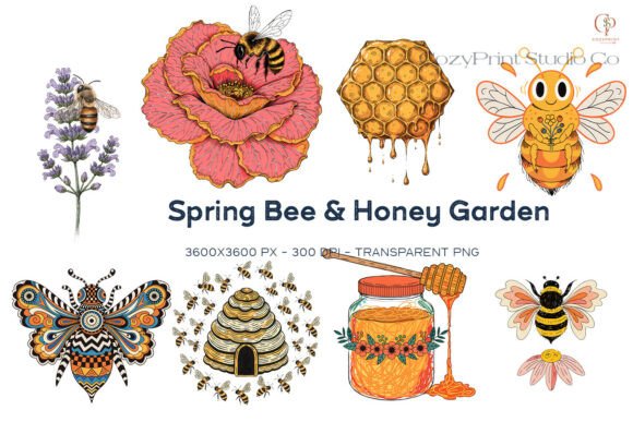 Spring Bee Honey Garden Clipart: A Designer's Guide