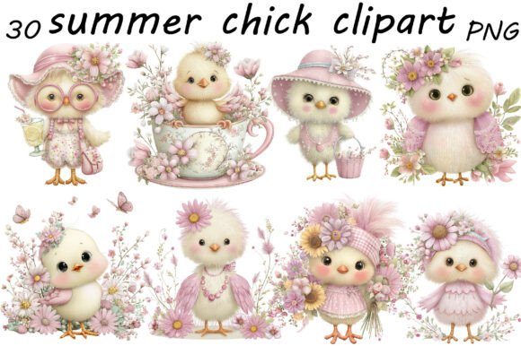Sweeten Your Projects with Summer Chick Clipart
