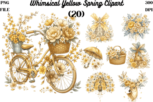Whimsical Yellow Spring Clipart PNG: A Guide to Sunny Designs